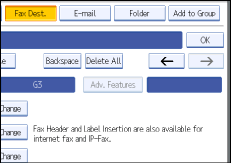 Operation panel screen illustration