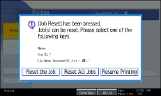Operation panel screen illustration