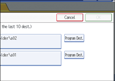 Operation panel screen illustration