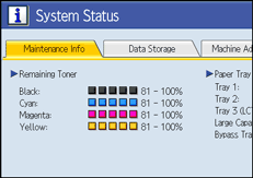 Operation panel screen illustration