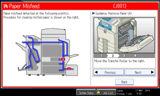 Operation panel screen illustration