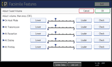 Operation panel screen illustration