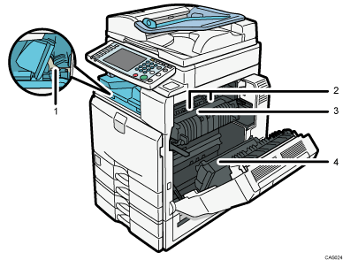 Main unit illustration numbered callout illustration