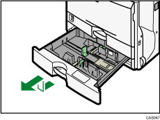 Small size paper tray illustration