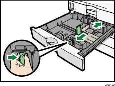 Small size paper tray illustration