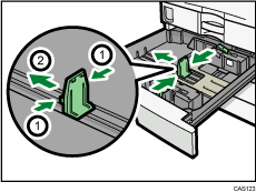 Small size paper tray illustration