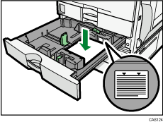 Small size paper tray illustration