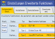 Abbildung Bedienfeld-Display