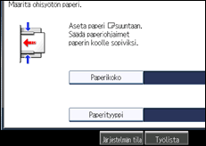 Käyttöpaneelin näytön kuvaus