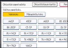 Käyttöpaneelin näytön kuvaus
