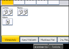 Käyttöpaneelin näytön kuvaus