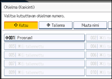 Käyttöpaneelin näytön kuvaus
