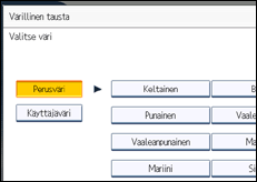 Käyttöpaneelin näytön kuvaus