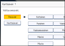 Käyttöpaneelin näytön kuvaus