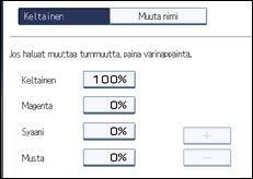 Käyttöpaneelin näytön kuvaus