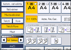 Käyttöpaneelin näytön kuvaus