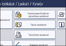 Käyttöpaneelin näytön kuvaus