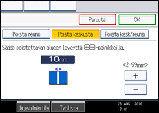 Käyttöpaneelin näytön kuvaus
