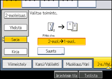 Käyttöpaneelin näytön kuvaus