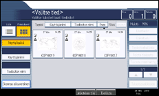 Käyttöpaneelin näytön kuvaus