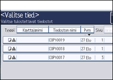 Käyttöpaneelin näytön kuvaus