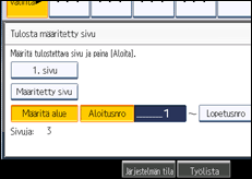 Käyttöpaneelin näytön kuvaus