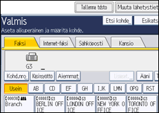 Käyttöpaneelin näytön kuvaus