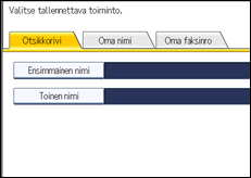 Käyttöpaneelin näytön kuvaus