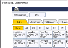 Käyttöpaneelin näytön kuvaus