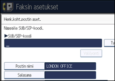 Käyttöpaneelin näytön kuvaus