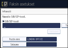 Käyttöpaneelin näytön kuvaus