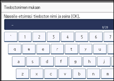 Käyttöpaneelin näytön kuvaus