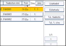 Käyttöpaneelin näytön kuvaus