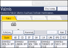 Käyttöpaneelin näytön kuvaus