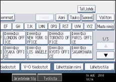 Käyttöpaneelin näytön kuvaus