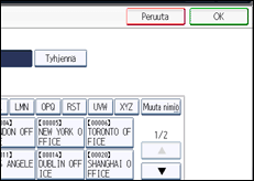 Käyttöpaneelin näytön kuvaus
