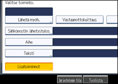 Käyttöpaneelin näytön kuvaus