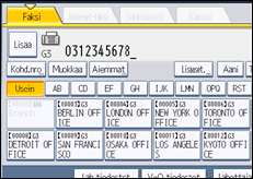 Käyttöpaneelin näytön kuvaus