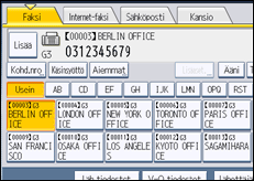 Käyttöpaneelin näytön kuvaus