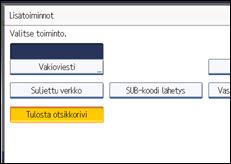 Käyttöpaneelin näytön kuvaus