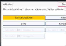 Käyttöpaneelin näytön kuvaus