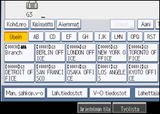 Käyttöpaneelin näytön kuvaus