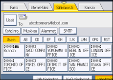Käyttöpaneelin näytön kuvaus