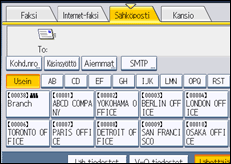 Käyttöpaneelin näytön kuvaus