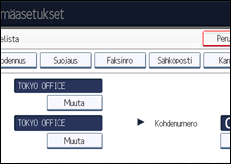 Käyttöpaneelin näytön kuvaus