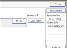 Käyttöpaneelin näytön kuvaus