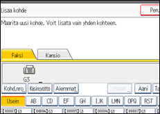 Käyttöpaneelin näytön kuvaus