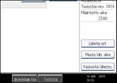 Käyttöpaneelin näytön kuvaus