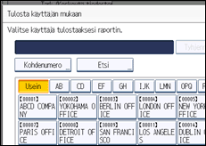 Käyttöpaneelin näytön kuvaus