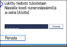 Käyttöpaneelin näytön kuvaus
